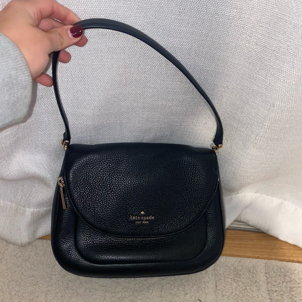 Kate Spade New York small black shoulder bag